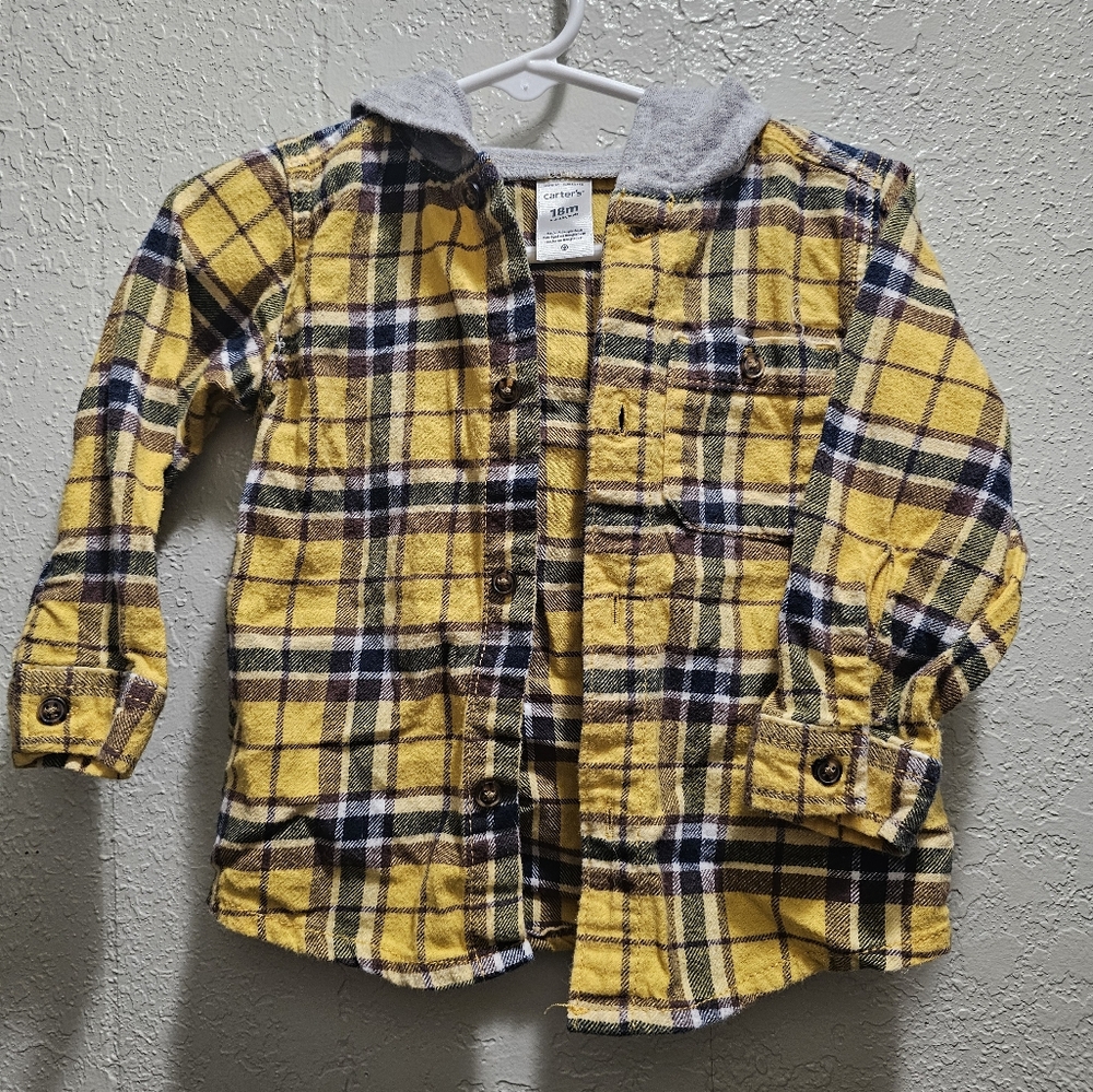 Carters Flannel with Hood